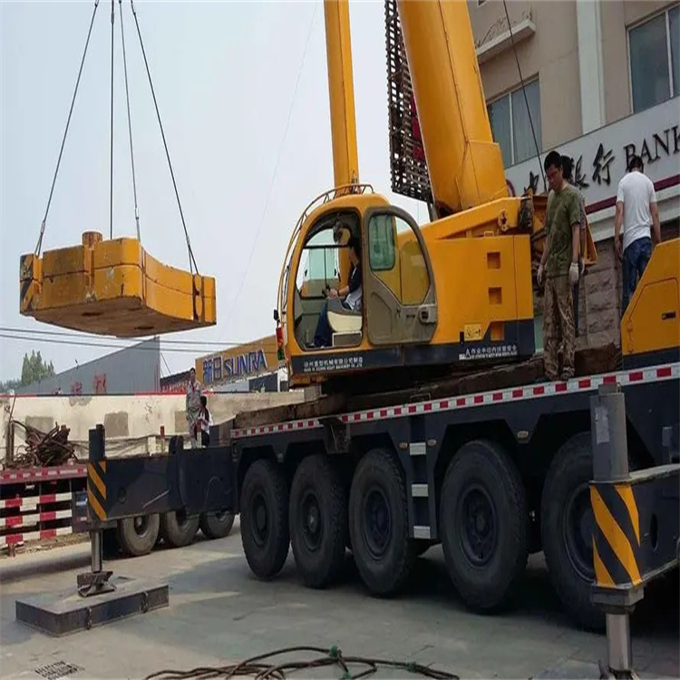 丰县当地吊车出租|机器吊装|75吨|工厂搬迁服务